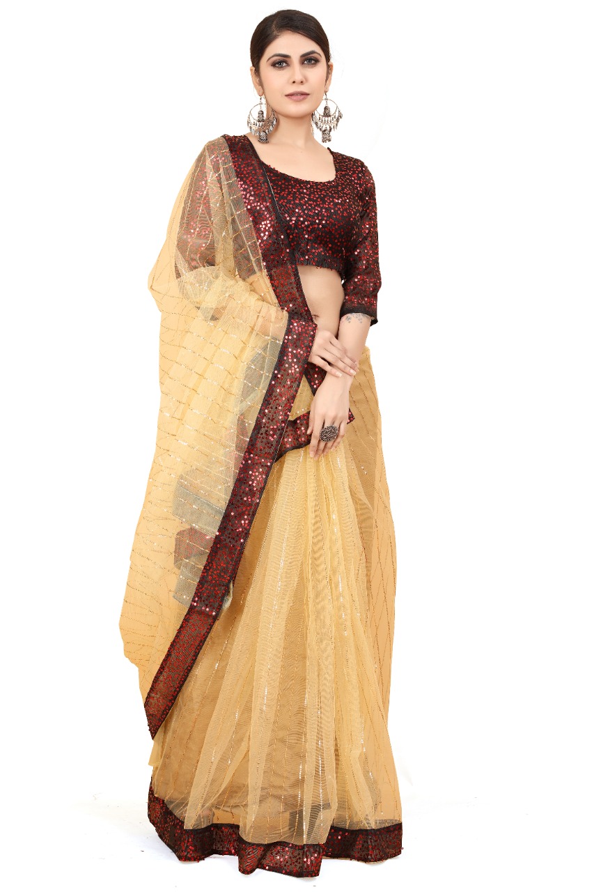 Vanshaft Woven Cotton Saree For With Blouse 